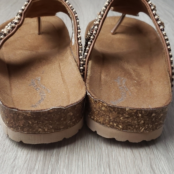 Somethin' Else by Skechers Beaded Flip Flop Sz 9 - Picture 5 of 7